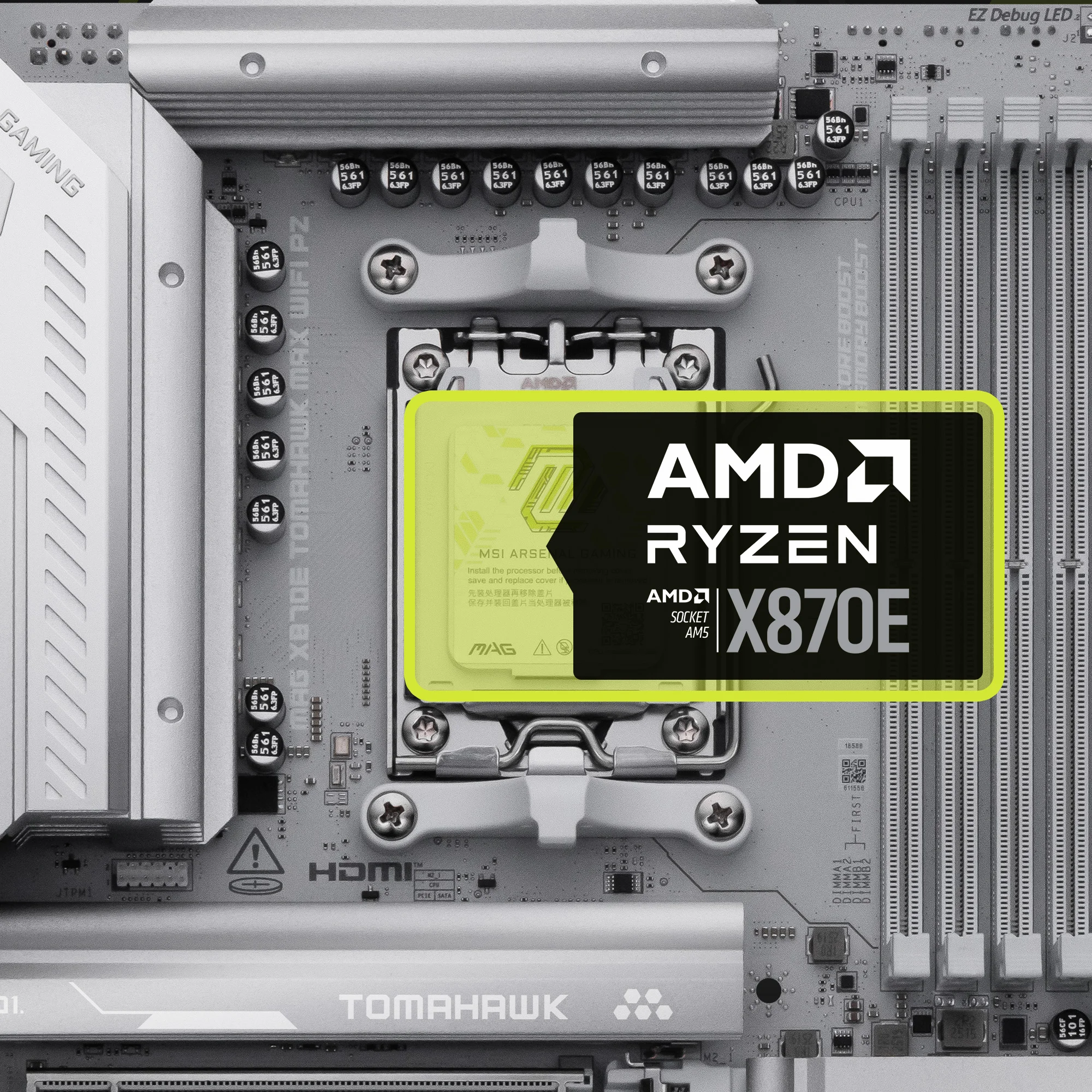 Document AMD Ryzen 9000 / 8000 / 7000 serisi masa�st� i�lemcileri destekler. MAG X870E TO