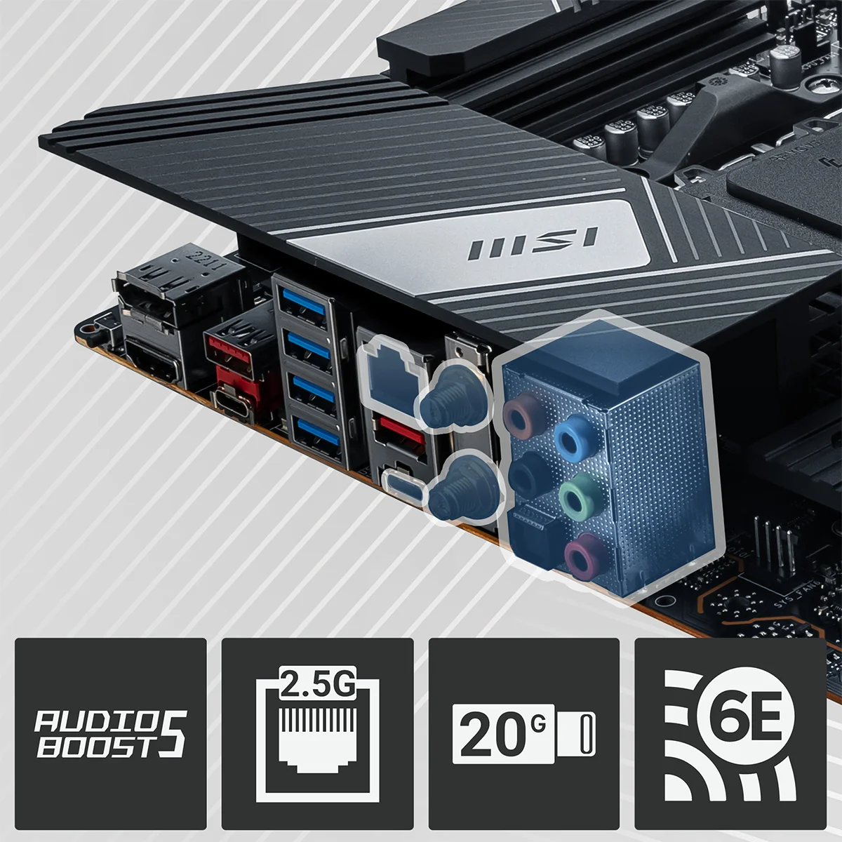 PRO X670-P WIFI BA�LANTI 2.5G LAN: A 2.5Gbps LAN controller delivers a premium network gaming ex