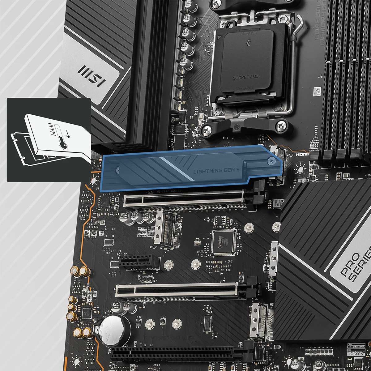 PRO X670-P WIFI ��FT TARAFLI M.2 SHIELD FROZR D�nyan�n en h�zl� SSD diskleri bile, termal kontro