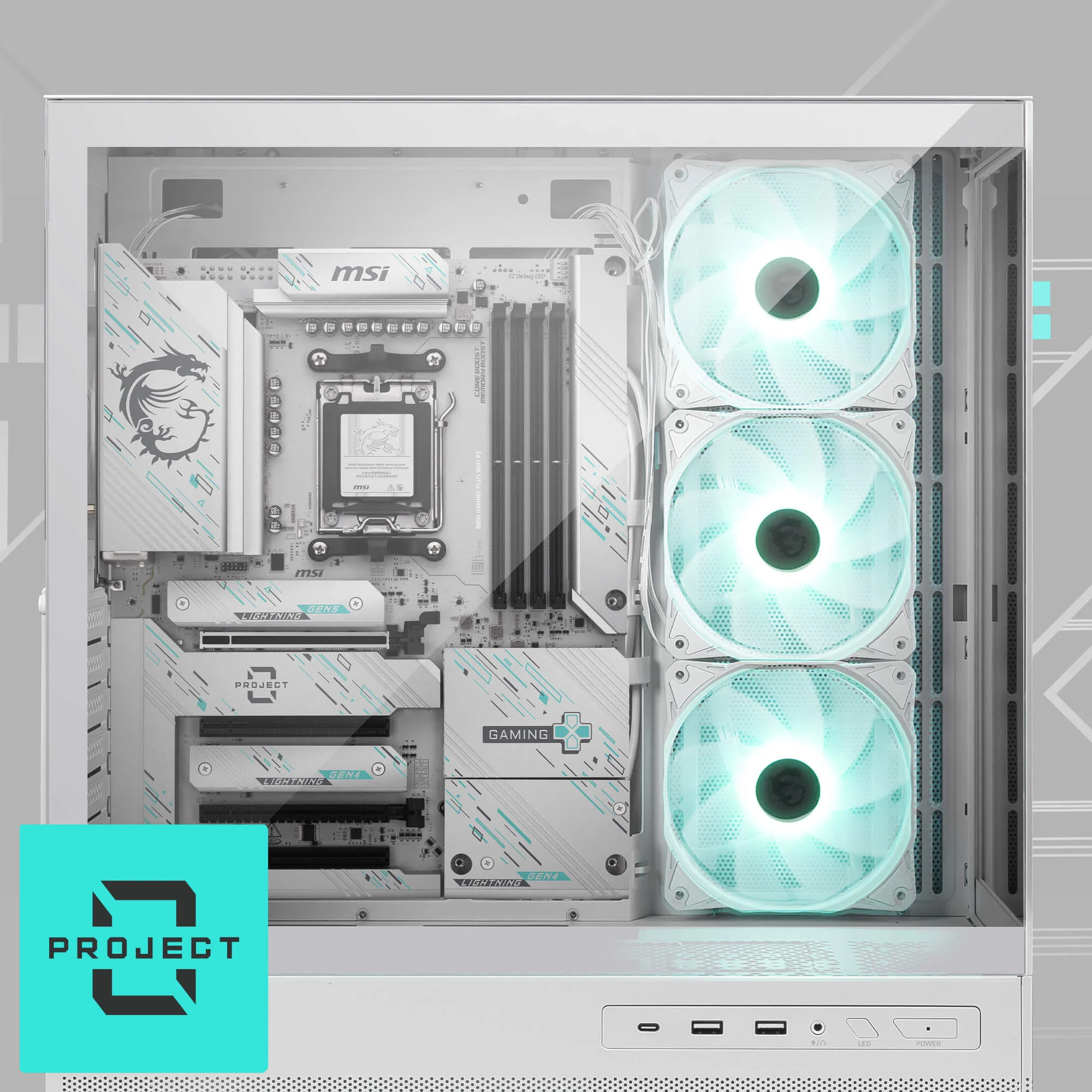 Document Daha temiz �n g�r�nt� B850 GAMING PLUS WIFI PZ anakartta g�� konnekt�rleri, fank
