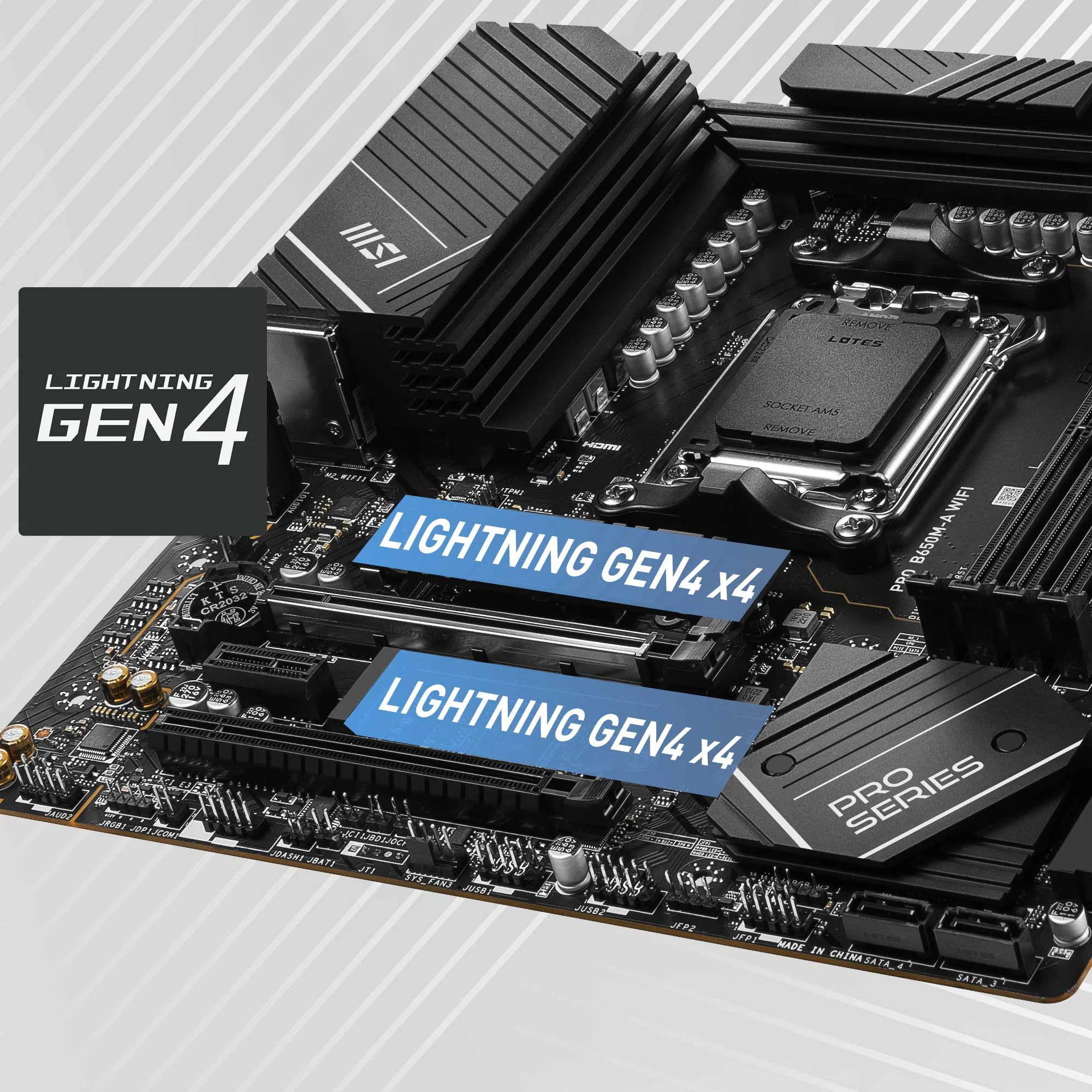 Document Gen4 M.2 Konnekt�rleri PRO B650M-A WIFI anakart, MSI'�n en yeni M.2 yuvalar�na s