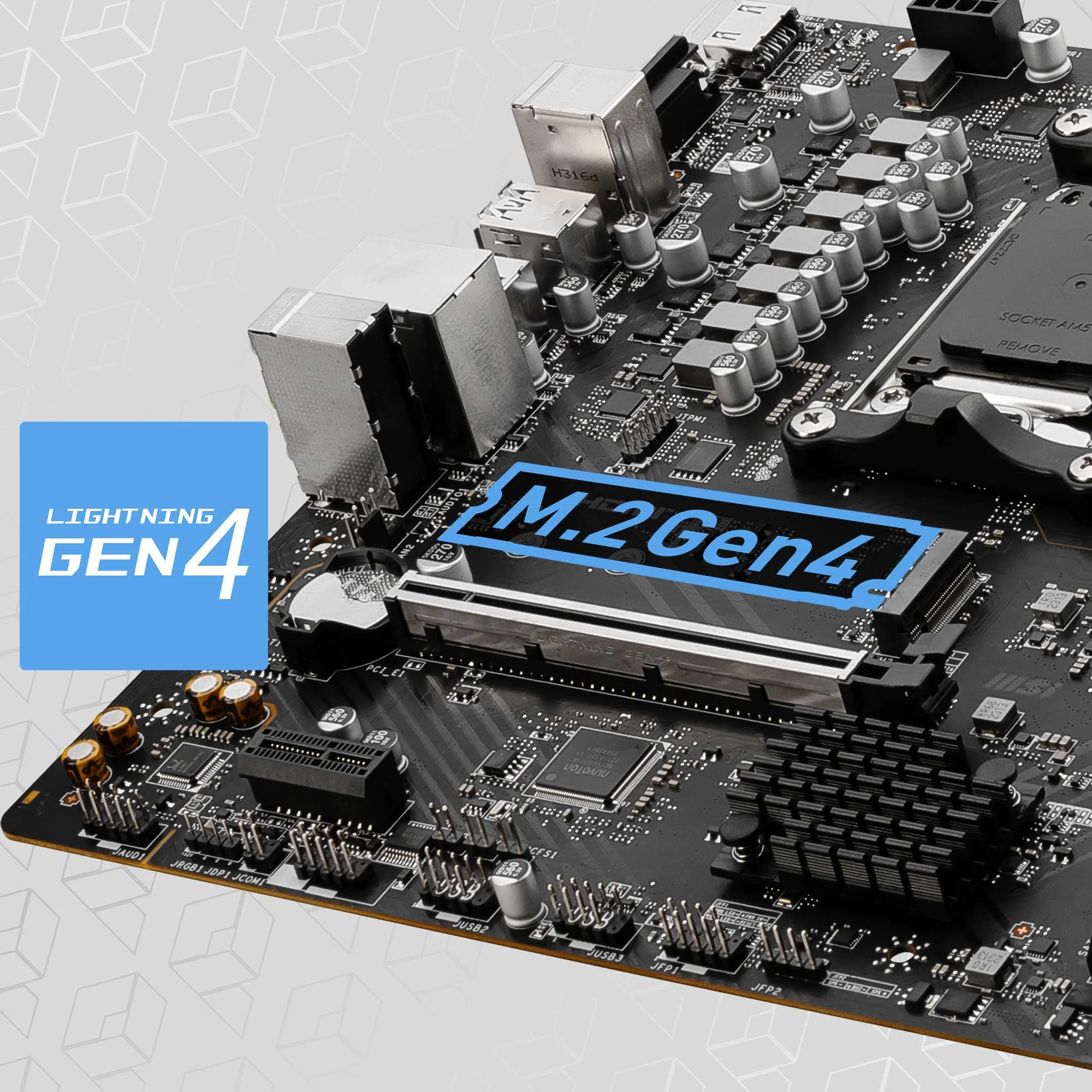 Document Gen4 M.2 Konnekt�rleri The PRO B650M-E anakart, MSI'�n en yeni M.2 yuvalar�na sa
