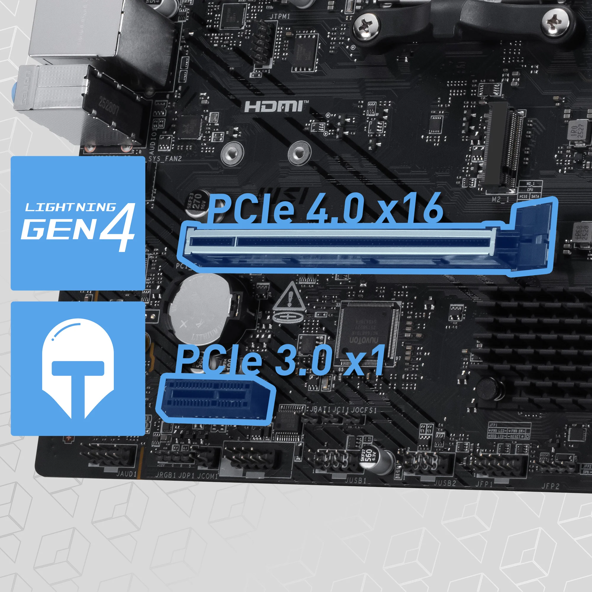 Document G��lendirilmi� PCIe 4.0 x16 Slot MSI PCI Express Steel Armor slotlar� a��r ekran