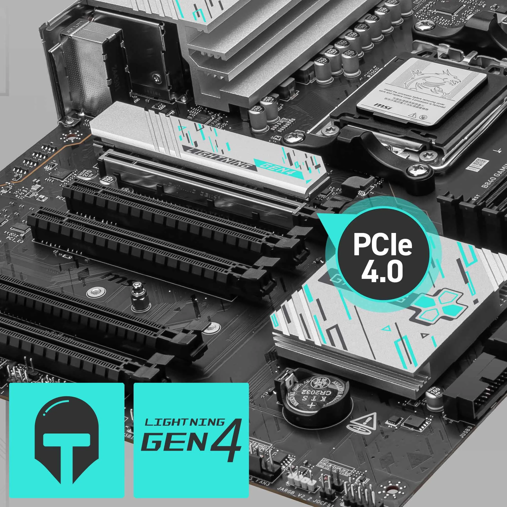 Document G��lendirilmi� PCIe 4.0 x16 Slotu MSI PCI Express Steel Armor yuvalar�, a��r gra