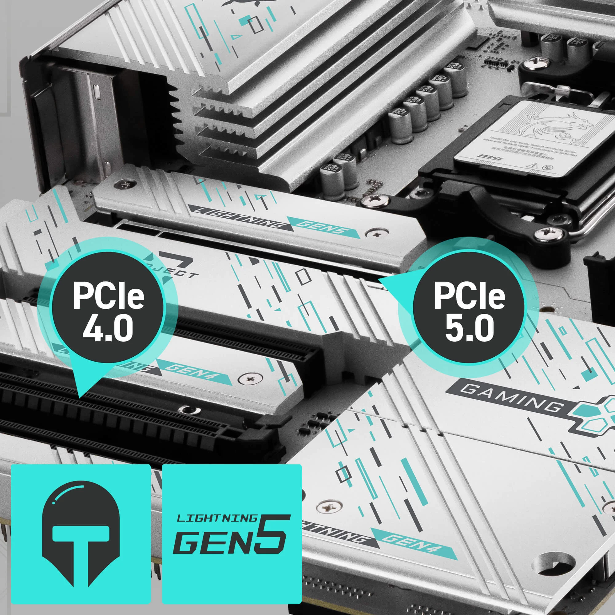 Document G��lendirilmi� PCIe 5.0 x16 Slot MSI PCI Express Steel Armor yuvalar�, anakart �
