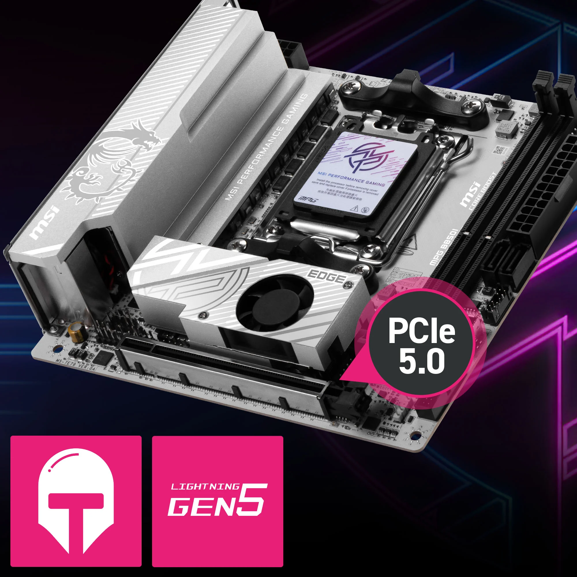 Document G��lendirilmi� PCIe 5.0 x16 Slotu MSI PCI Express Steel Armor yuvalar�, anakart