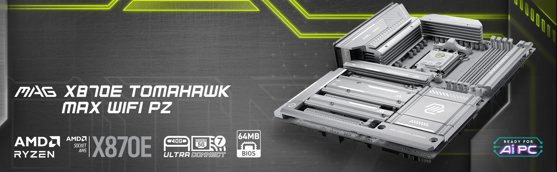 Document G��l� Temel, Dayan�kl� Sistem MAG X870E TOMAHAWK MAX WIFI PZ, oyun odakl� bir AT