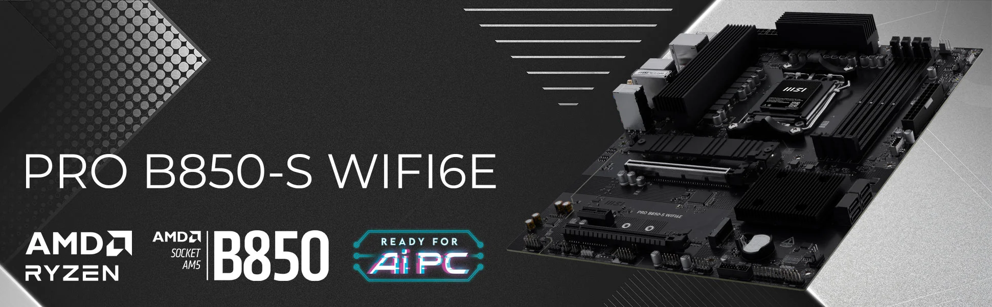 Document ��yerinde Zerafet PRO B850-S WIFI6E, AMD Ryzen 9000 / 8000 / 7000 serisi masa�st