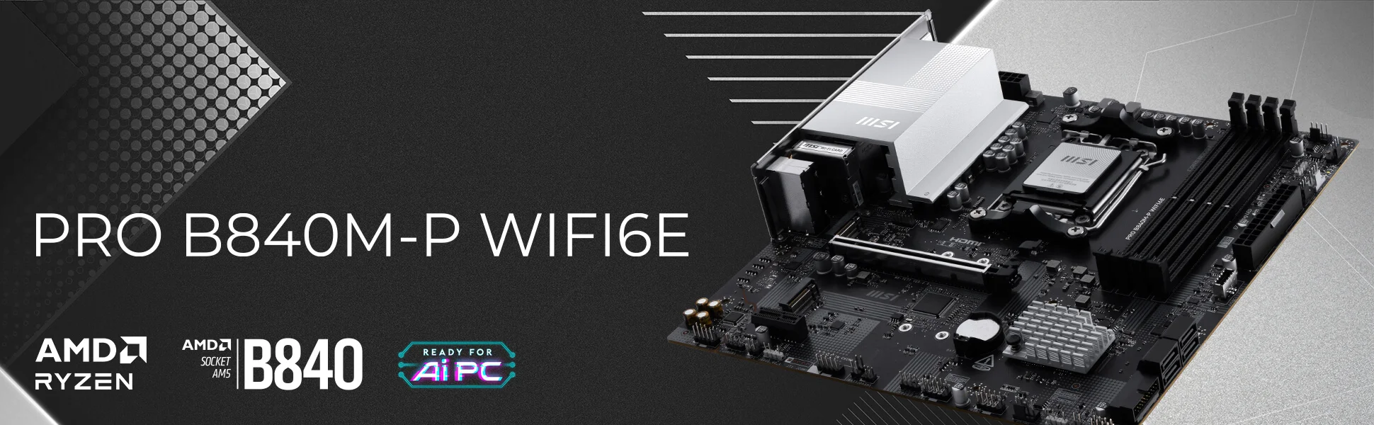Document ��yerinizde Zerafet PRO B840M-P WIFI6E, AMD Ryzen 9000 / 8000 / 7000 serisi masa