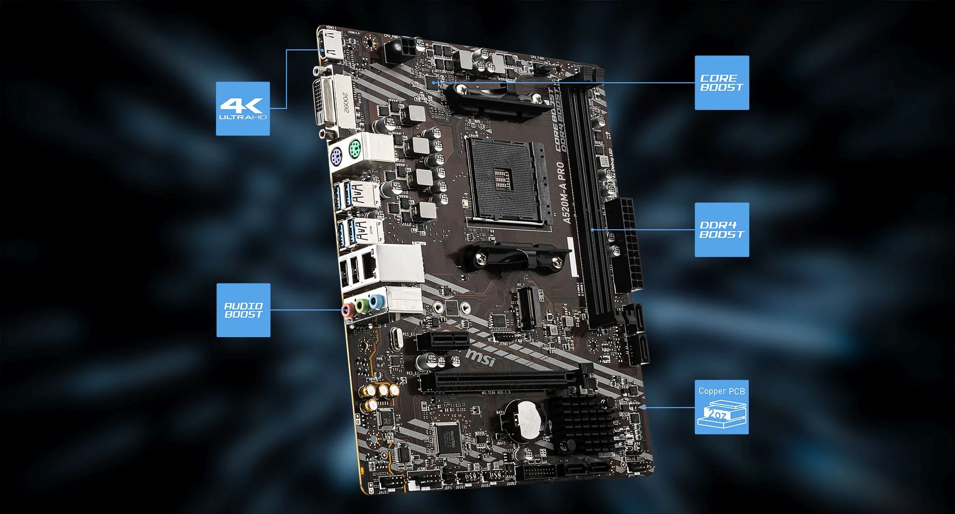 A520M-A PRO MSI A520M-A PRO overview