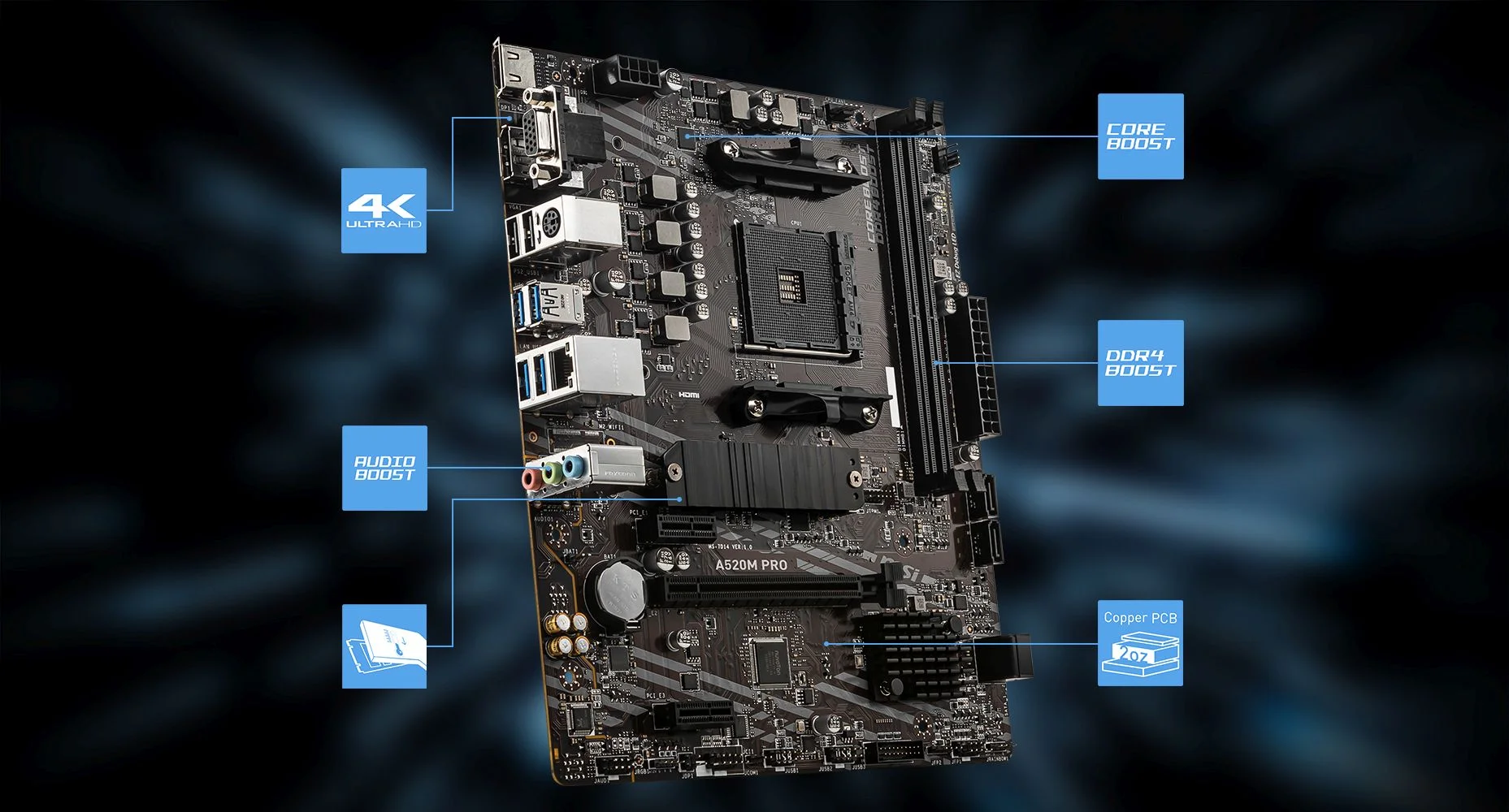 A520M PRO MSI A520M PRO overview