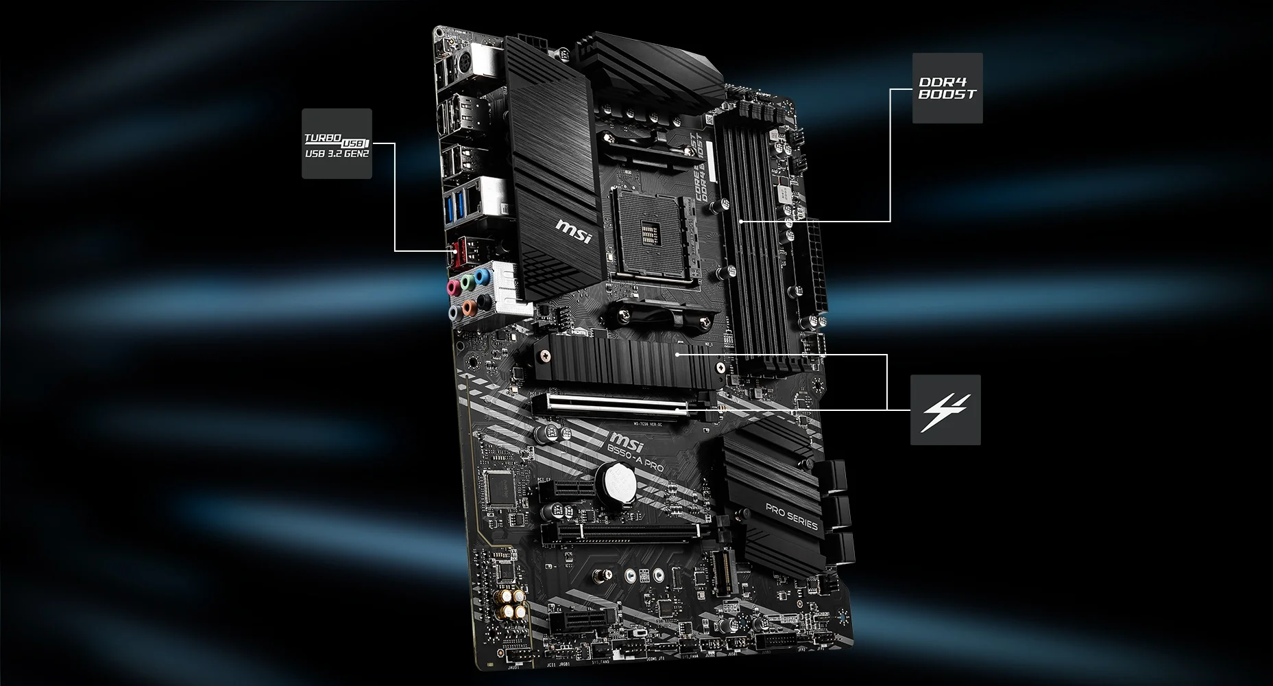 B550-A PRO MSI B550-A PRO LIGHTNING overview