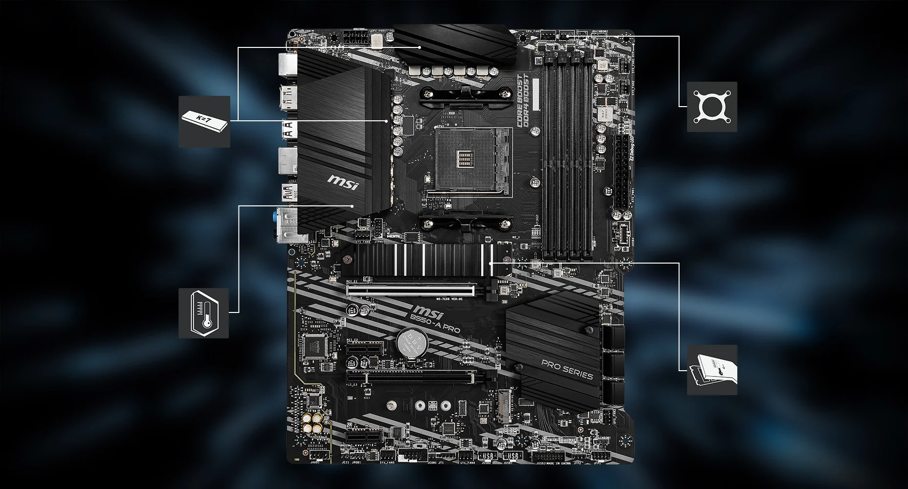 B550-A PRO MSI B550-A PRO THERMAL overview