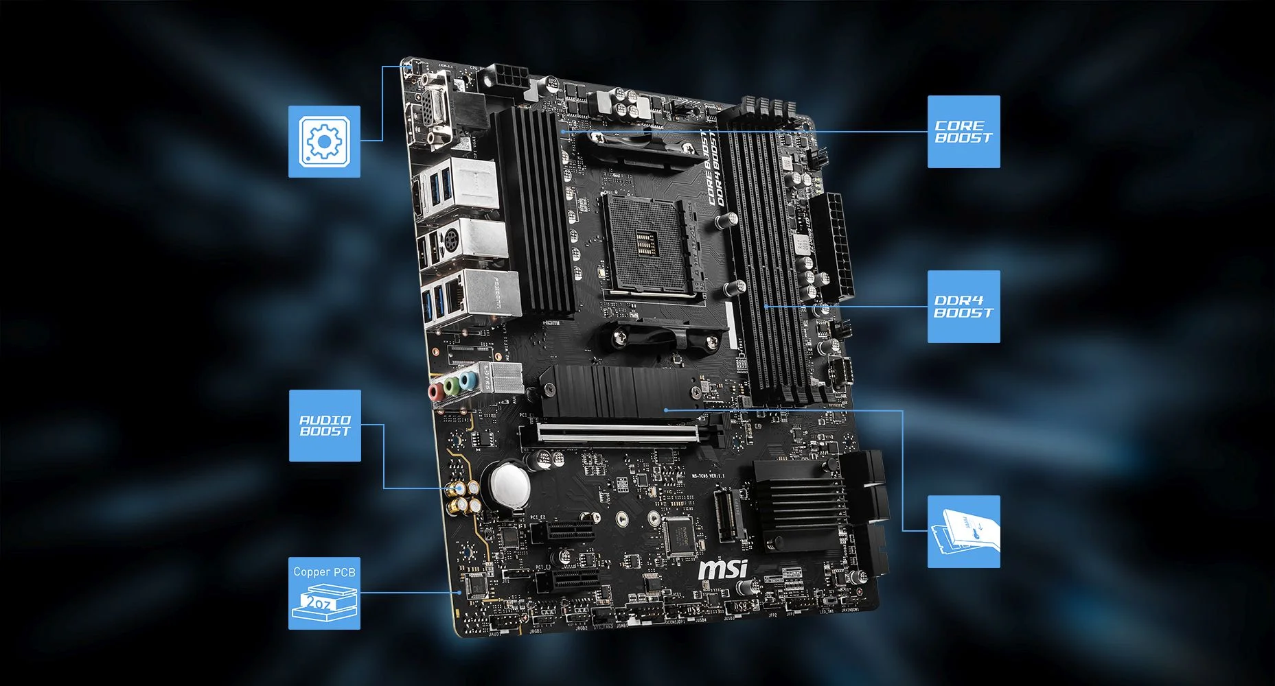 B550M PRO-VDH MSI B550M PRO-VDH overview