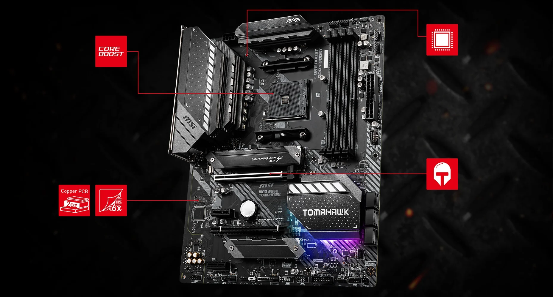 MAG B550 TOMAHAWK MSI MAG B550 TOMAHAWK CORNERSTONE overview
