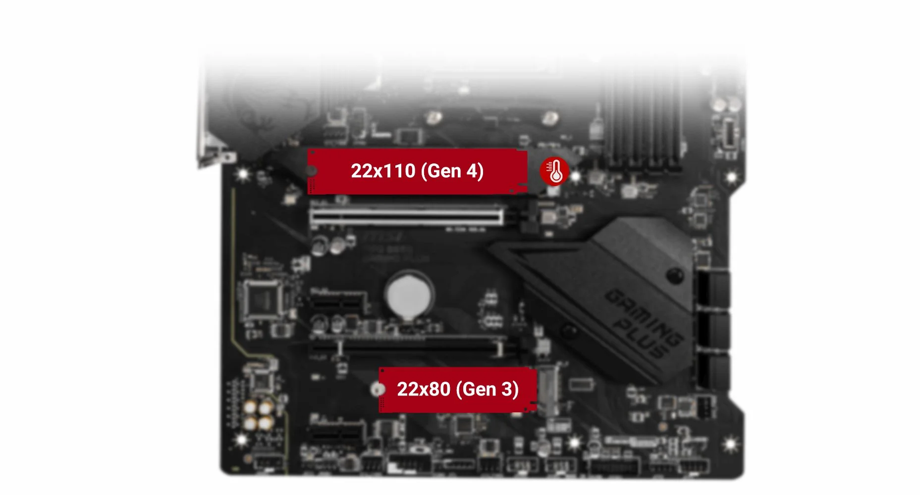 MPG B550 GAMING PLUS MSI MPG B550 GAMING PLUS LIGHTNING GEN 4 M.2 WITH SHIELD FROZR