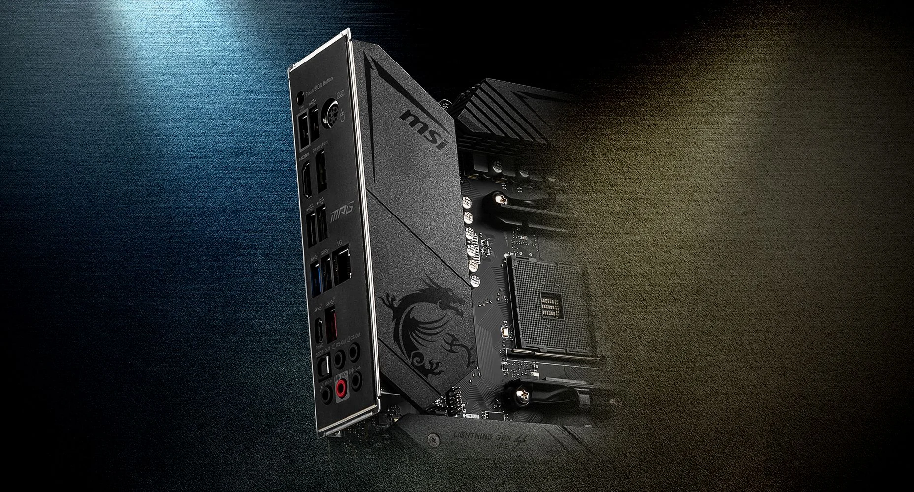 MPG B550 GAMING PLUS MSI MPG B550 GAMING PLUS PRE-INSTALLED IO SHIELDING