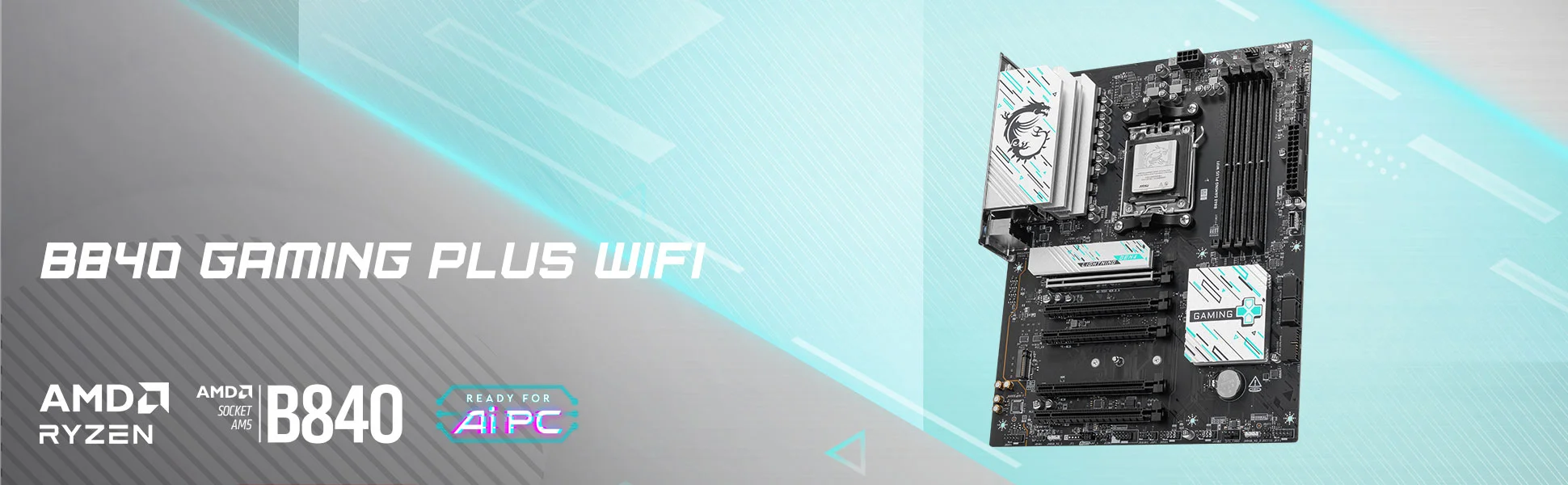 Document Oyun Kazand�r�r B840 GAMING PLUS WIFI oyun odakl� bir ATX anakartt�r. AMD Ryzen