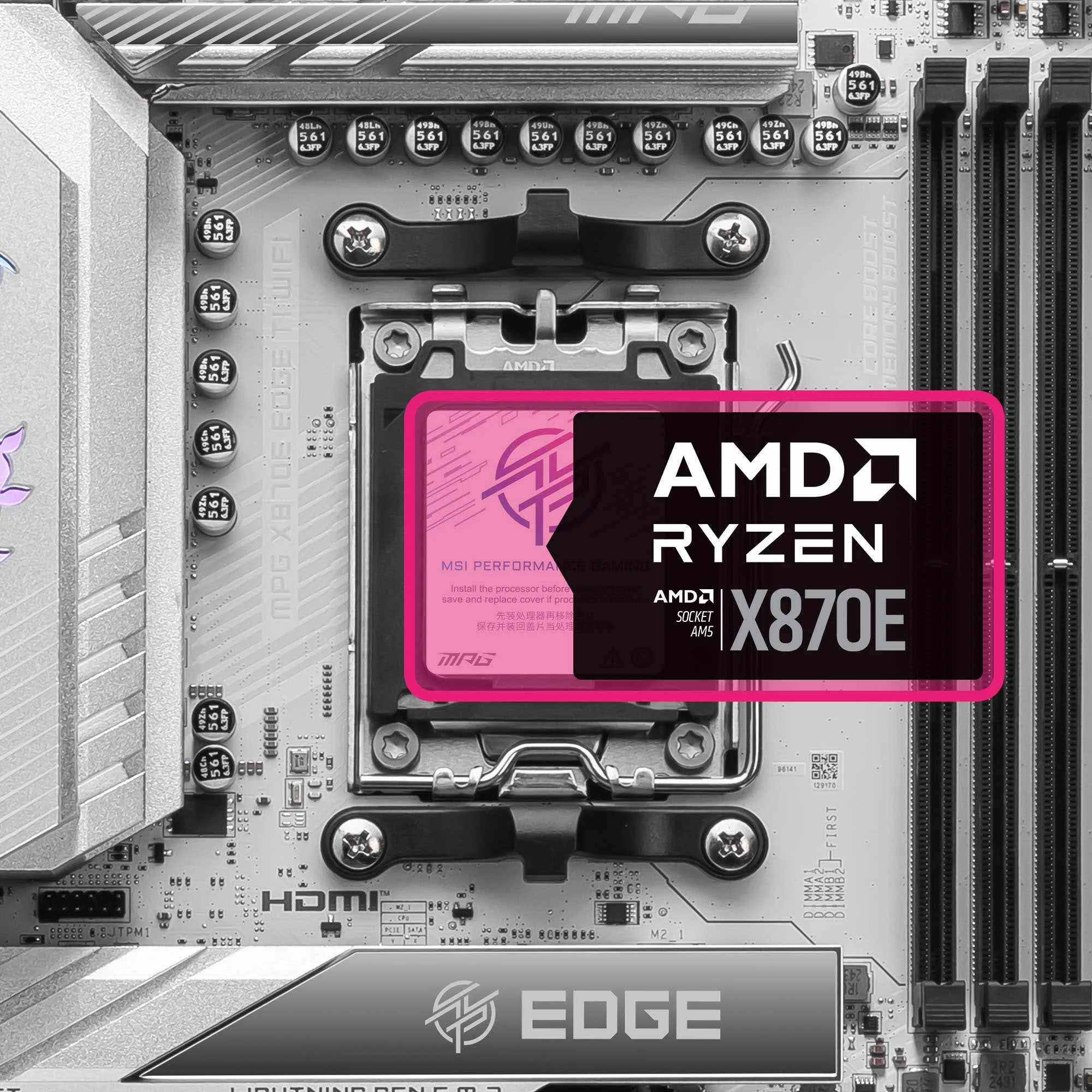 Document Supports AMD Ryzen 9000 / 8000 / 7000 Serisi ��lemcileri Destekler MPG X870E EDG
