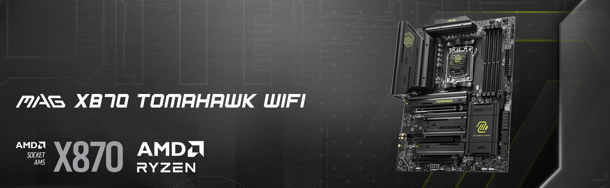 Document T�m �zellikler Bir Arada MAG X870 TOMAHAWK WIFI, oyun odakl� bir ATX anakart ola