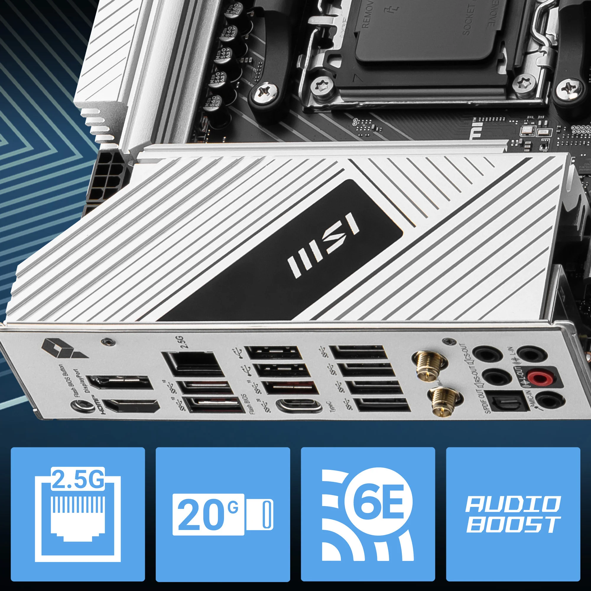 Document Wi-Fi 6E & Bluetooth 5.3 2.5G LAN: Realtek 2.5Gbps LAN denetleyici ile oyunlarda
