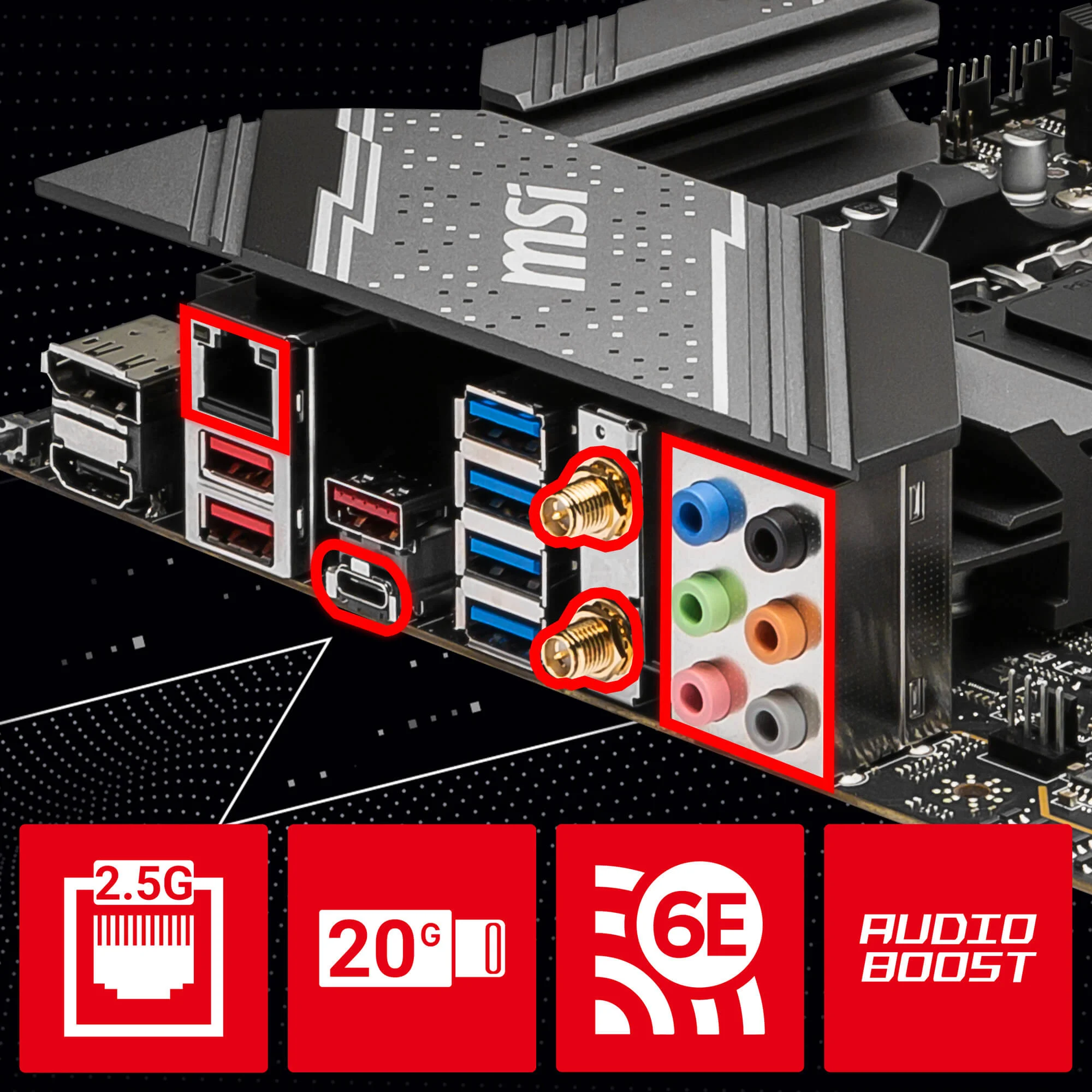 Document Wi-Fi 6E & Bluetooth 5.3 2.5G LAN: Realtek 2.5Gbps LAN denetleyicisi ile birinci