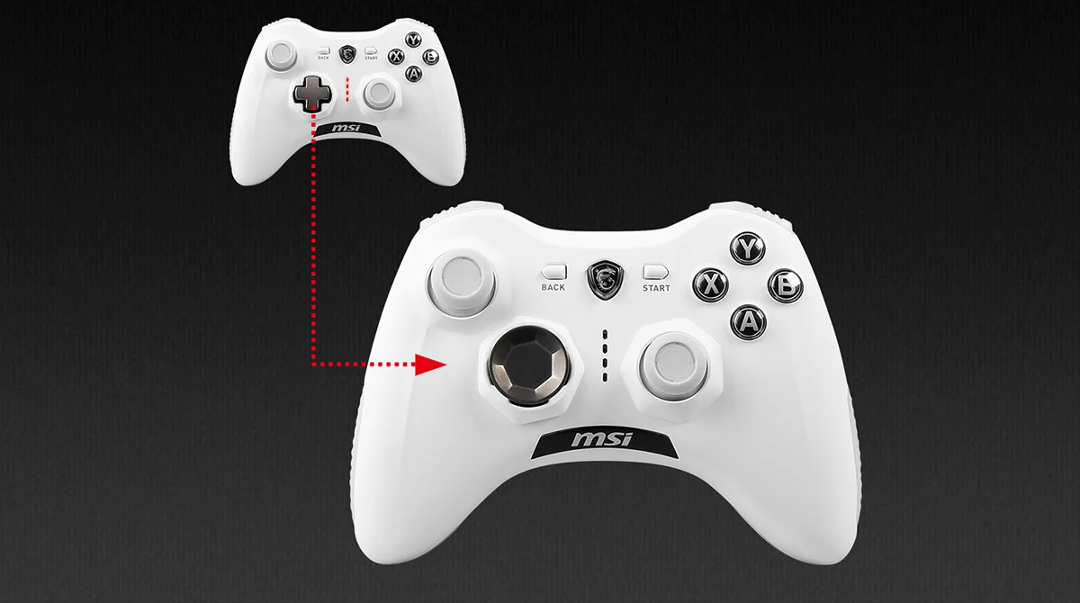 GC30 V2 White msi GC30 white d-pad cover