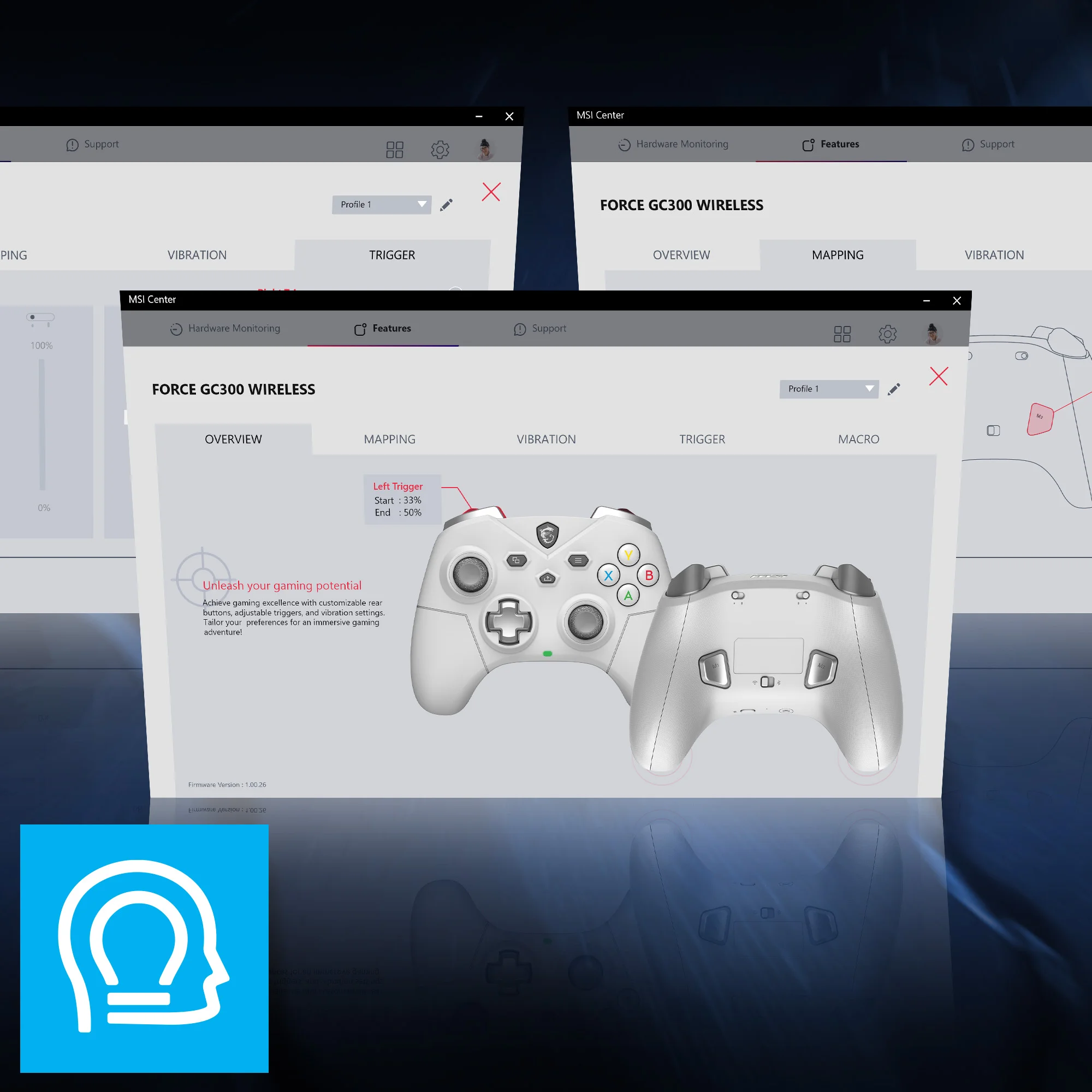 Document OYUN POTANS�YEL�N�Z� ORTAYA �IKARIN MSI FORCE oyun denetleyicinizin tam potansiy