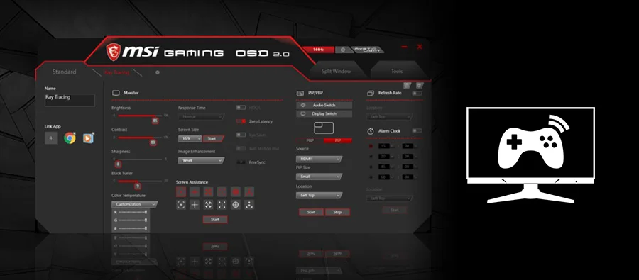 optix mag301cr2 gaming osd app avantajlari