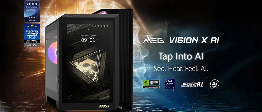 MEG VISION X AI 2NVV7-004EU meg vision x ai 2nvv7 004eu ai evrenine adim atin gorun duyun hissedin ai