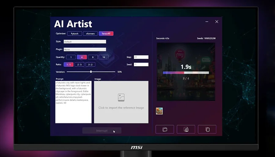 MPG INFINITE X3 AI 2NUF7-01SEU mpg infinite x3 ai 2nuf7 01seu msi ai artist