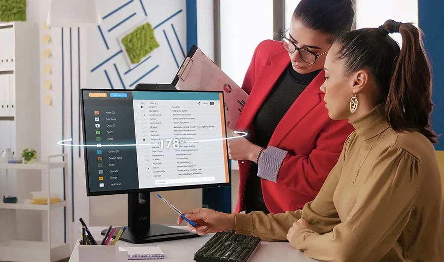 pro mp242pmg canli dogru renkler genis izleme acisina sahip ips panel