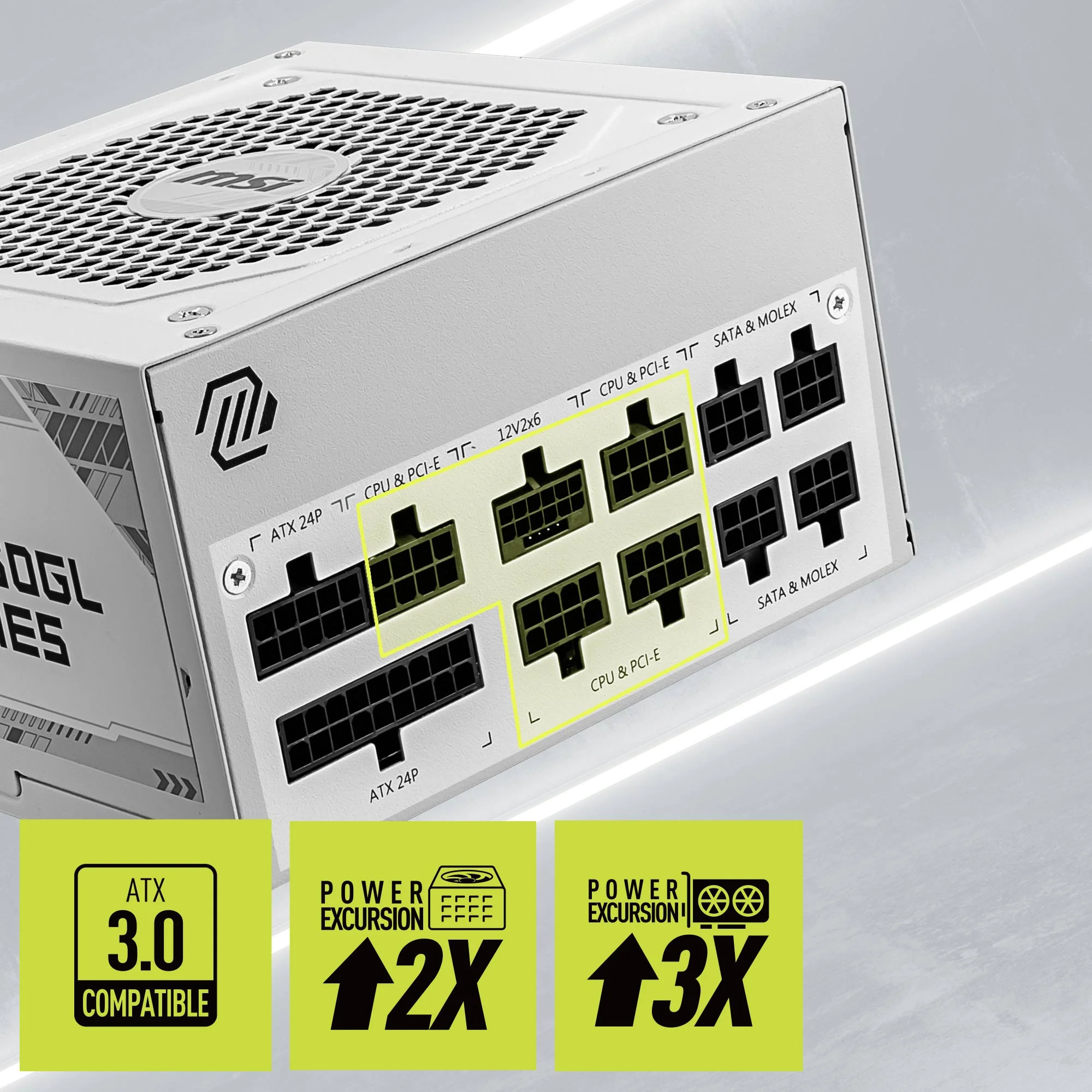 Document ATX 3.0 Uyumlu, tamamen mod�ler ATX 3.0 uyumlulu�u ile MAG A850GL PCIE5 g�� kayn