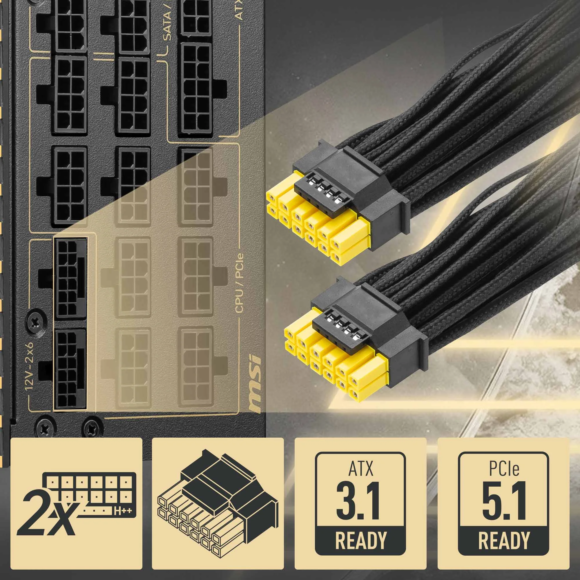 Document �ift PCIe 5.1 GPU Deste�i (2 adet yerle�ik 12V-2x6 konnekt�r�) �ift yerle�ik 12V