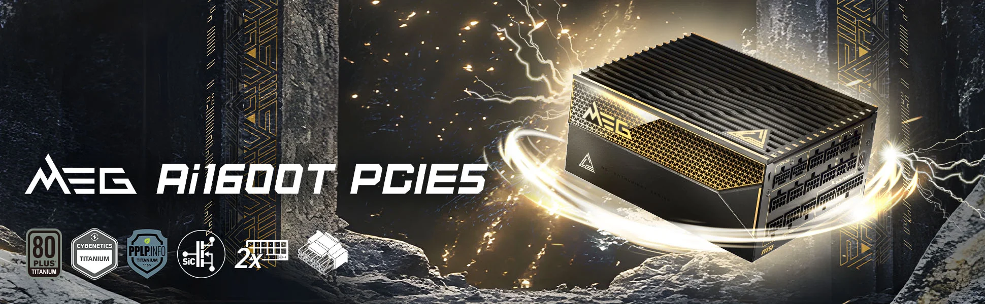 Document Dayan�kl� ve Sessiz. MEG Ai1600T PCIE5, sunucu s�n�f� SiC (Silisyum Karb�r) malz
