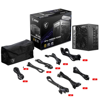 MSI MPG A1000G PCIE5 Nvidia� GeForce RTX� 40 serisi ekran kartlar�n� destekler Tam m