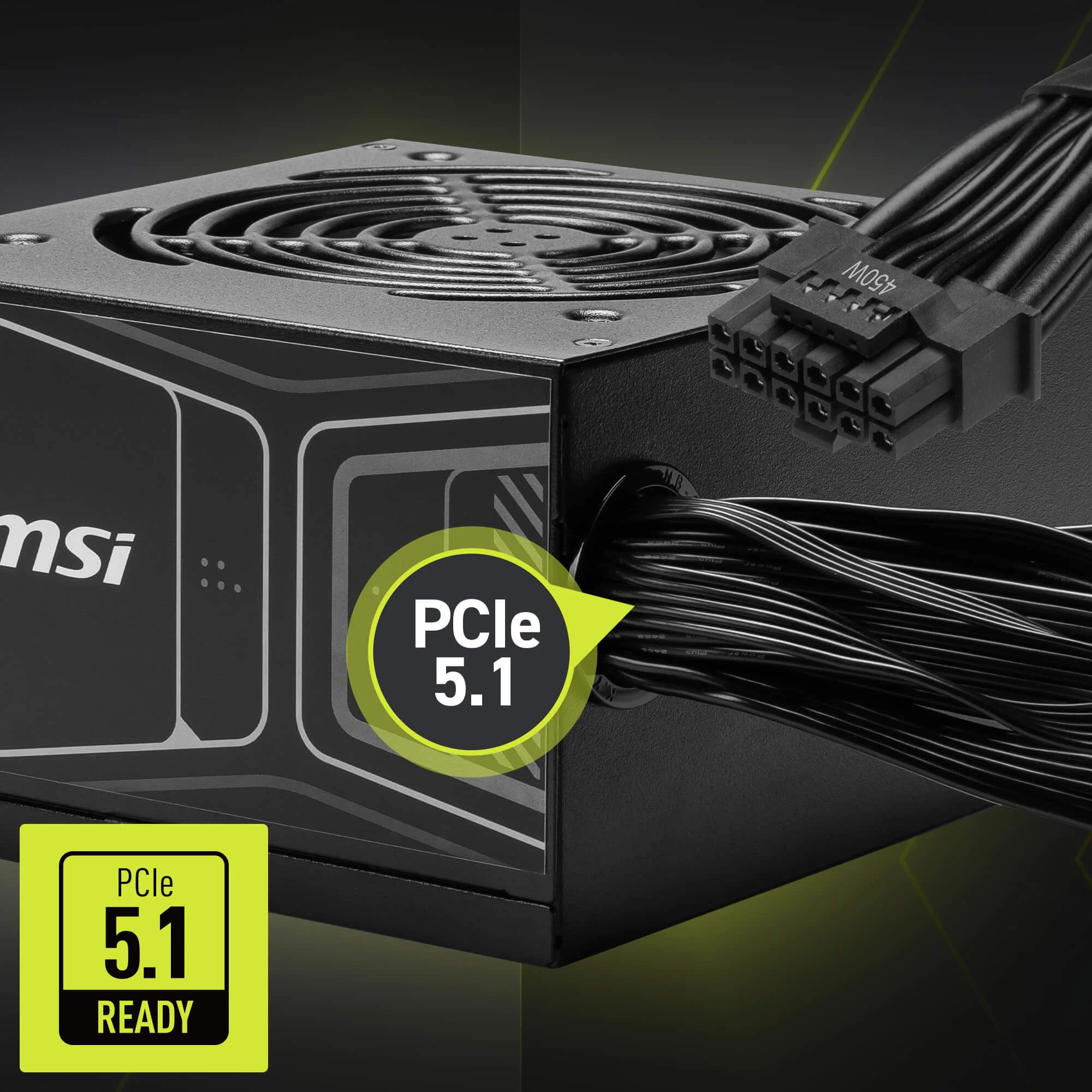 Document PCIe 5.1 GPU Deste�i Yerle�ik 16-pin (12V-2x6) PCIe konnekt�r� sayesinde bu g��
