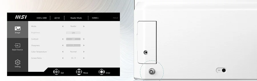 MODERN AM242 12M-1893XTR modern am242 12m 1893xtr 5 yonlu navigasyon ile osd denetimleri