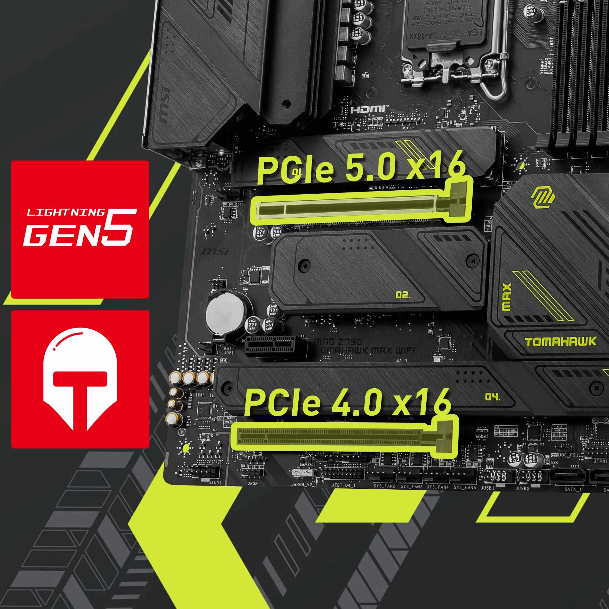 Document 1 x Fortified PCIe 5.0 x16 Slot MSI PCI Express Steel Armor slotlar� a��r ekran