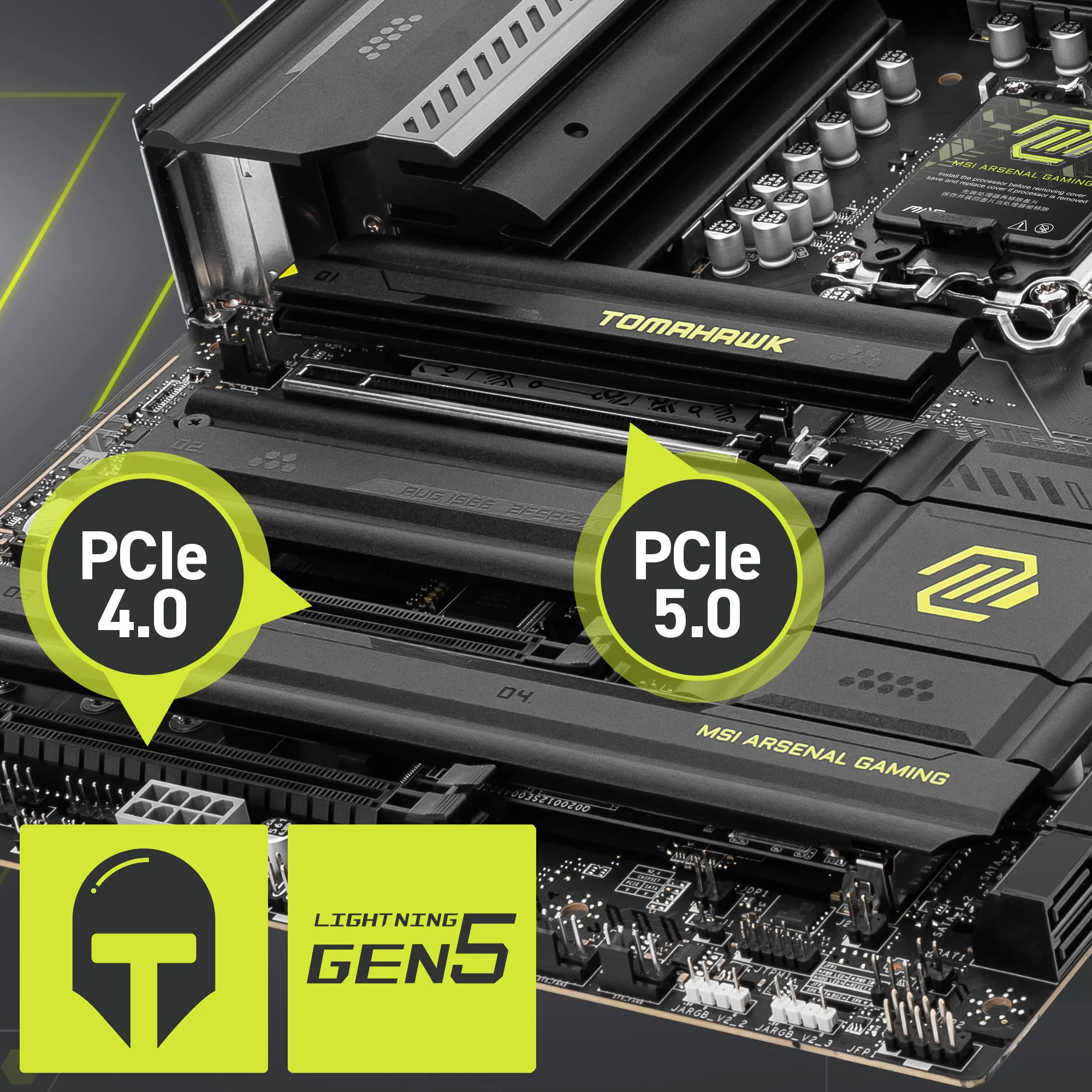 Document 1 x G��lendirilmi� PCIe 5.0 x16 Slotu MSI PCI Express Steel Armor II yuvas�, ana