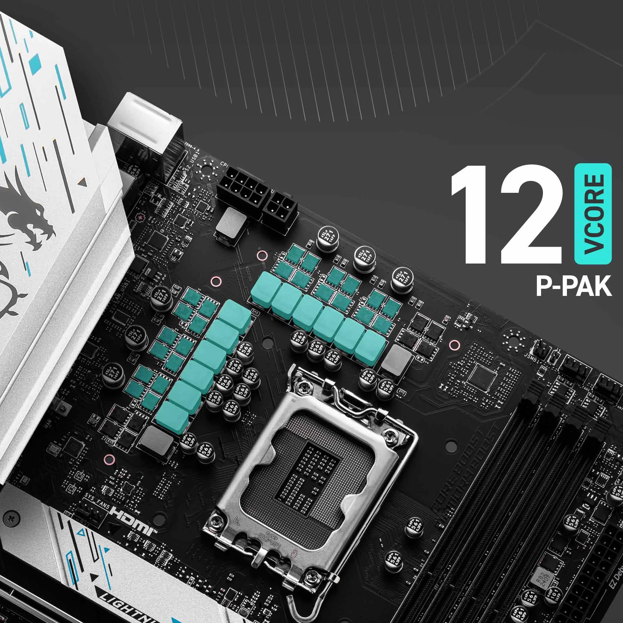 Document 12+1+1 Duet Rail G�� sistemi ve P-PAK 8 pin + 4 pin g�� konnekt�r� ve �zel Core