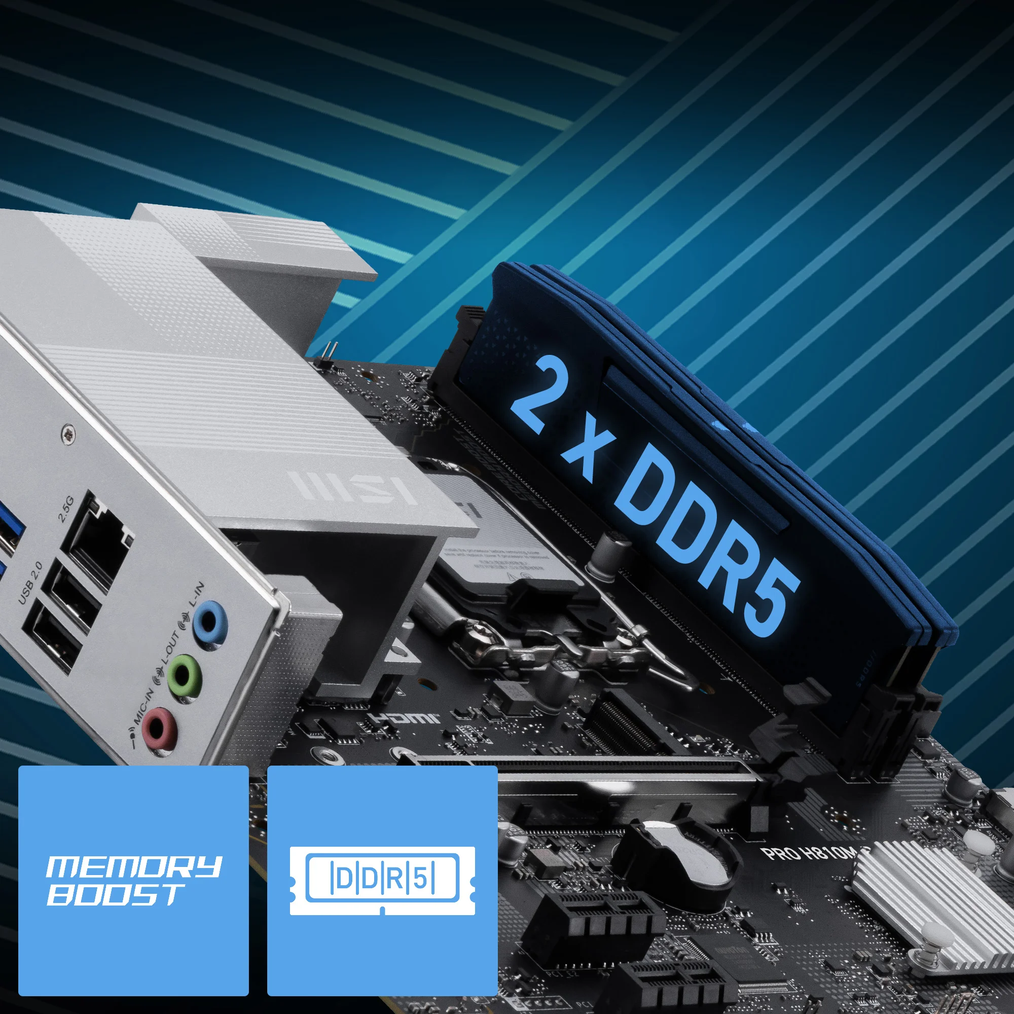 Document 2 x DDR5 Dual Channel (6400 MT/s MAX)* Memory Boost: Tamamen izole edilen DDR de