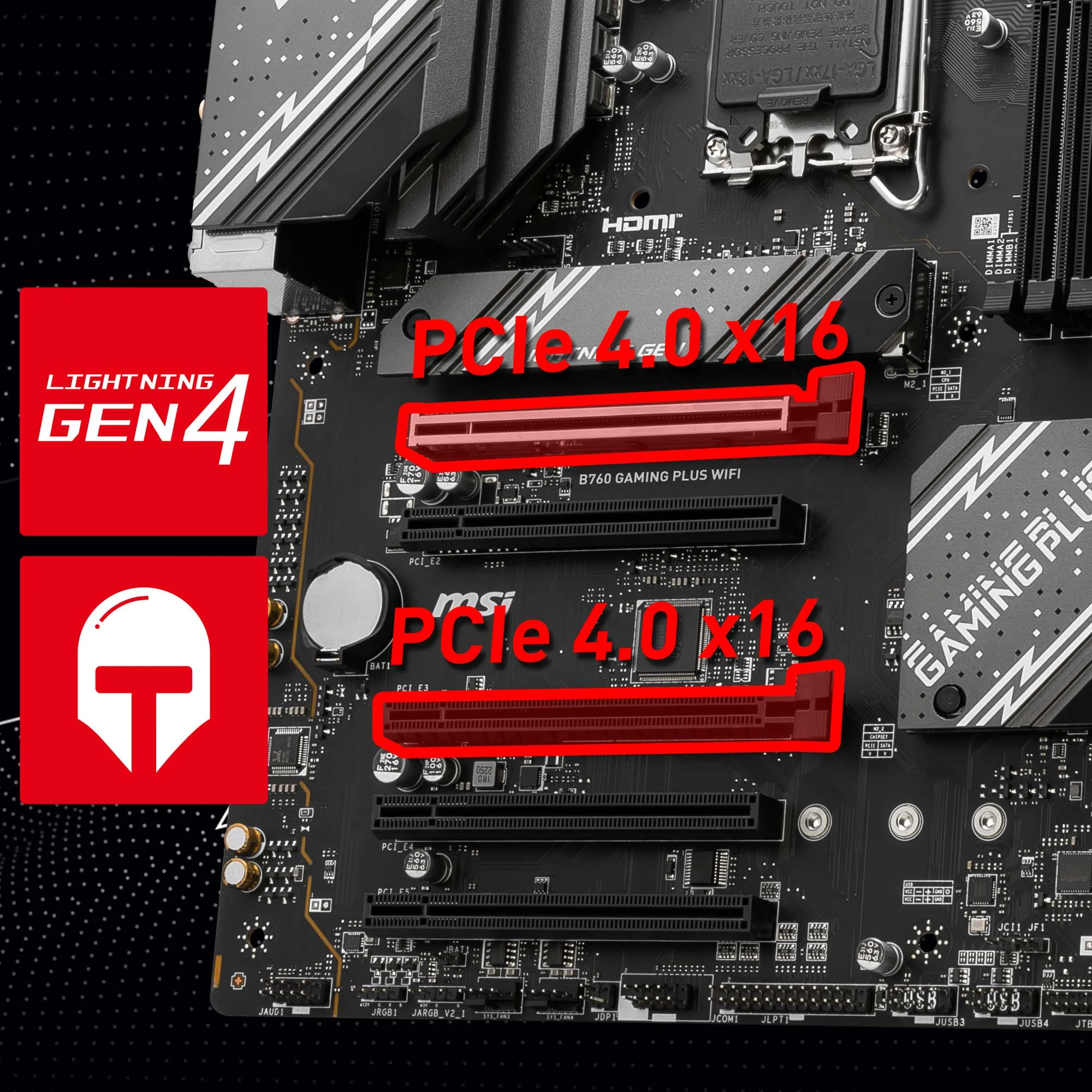 Document 2 x G��LEND�R�LM�� PCIe 4.0 x16 MSI PCI Express Steel Armor slotlar� a��r ekran
