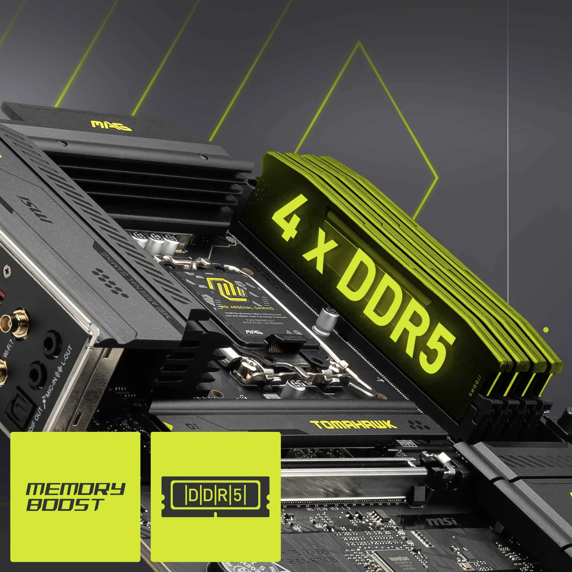 Document 4 x DDR5 Dual Channel (9200+ MT/s OC)* Memory Boost: DDR devrelerinin di�er bile