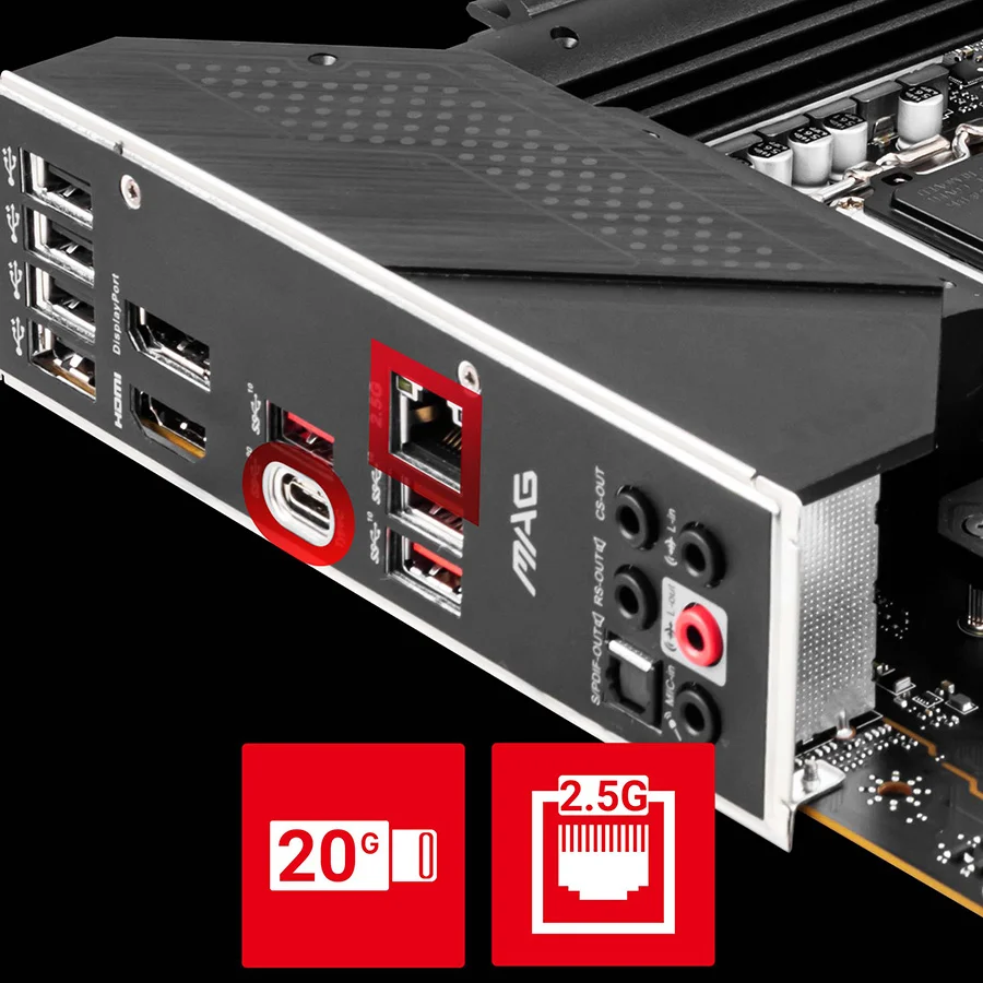 MAG B660M MORTAR DDR4 BA�LANTI 2.5G LAN: 2.5 Gbps LAN denetleyici ile a� �zerinden �st s�n�f bir oyun