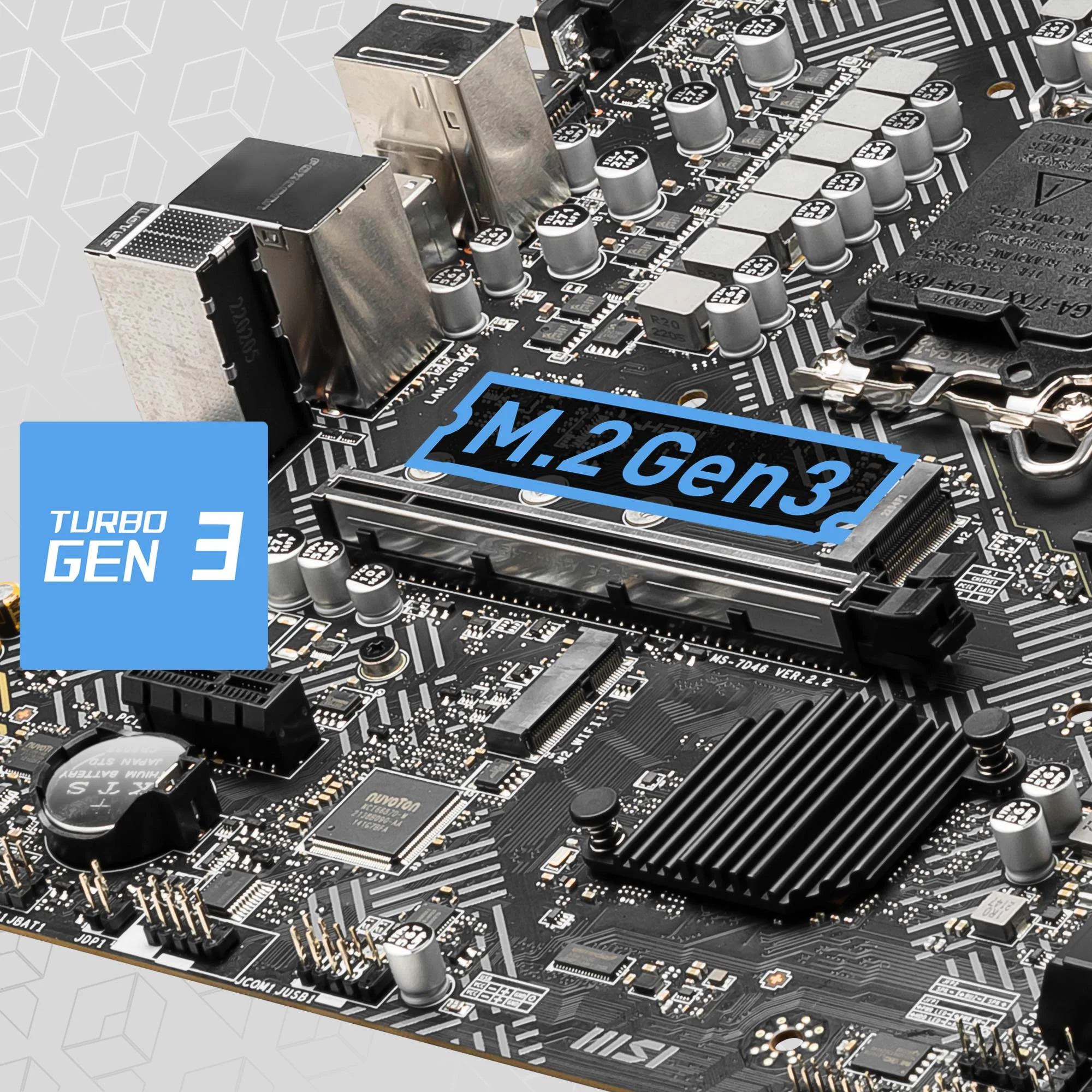 Document GEN3 M.2 KONNEKT�R� PRO H610M-G anakart MSI'�n 3.Nesil Turbo M.2 slotu ile gelir