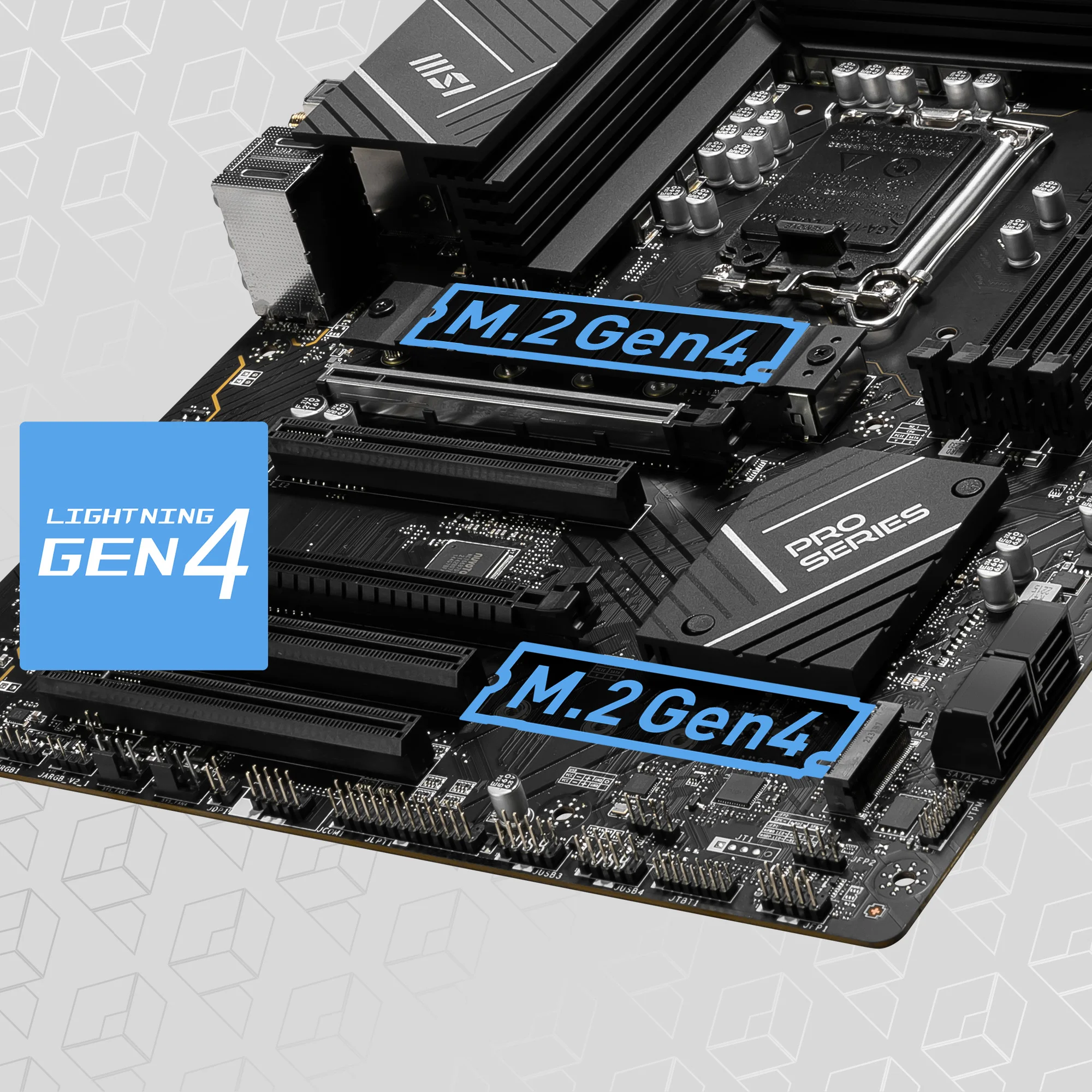 Document Gen4 M.2 Connectors PRO B760-P WIFI DDR4 anakart MSI'�n Gen4 M.2 slotlar� ile ge