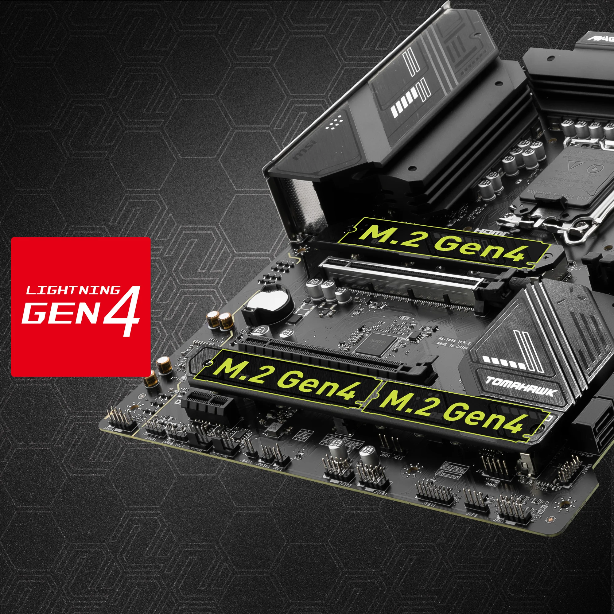 Document Gen4 M.2 Konnekt�rleri MAG B760 TOMAHAWK WIFI anakart MSI'�n Gen4 M.2 slotlar� i