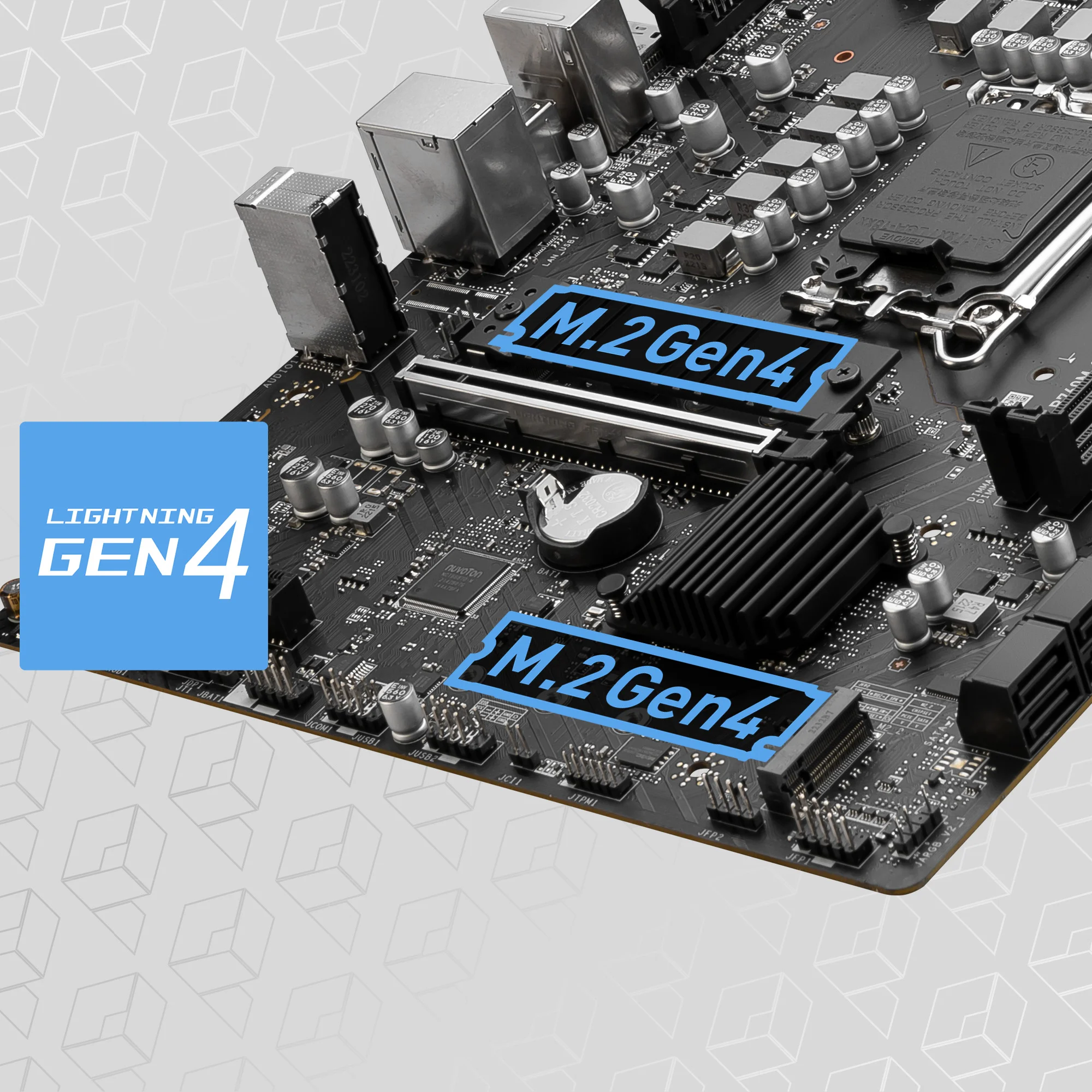 Document Gen4 M.2 Konnekt�rleri PRO B760M-G DDR4 anakart MSI'�n Gen4 M.2 slotlar� ile gel