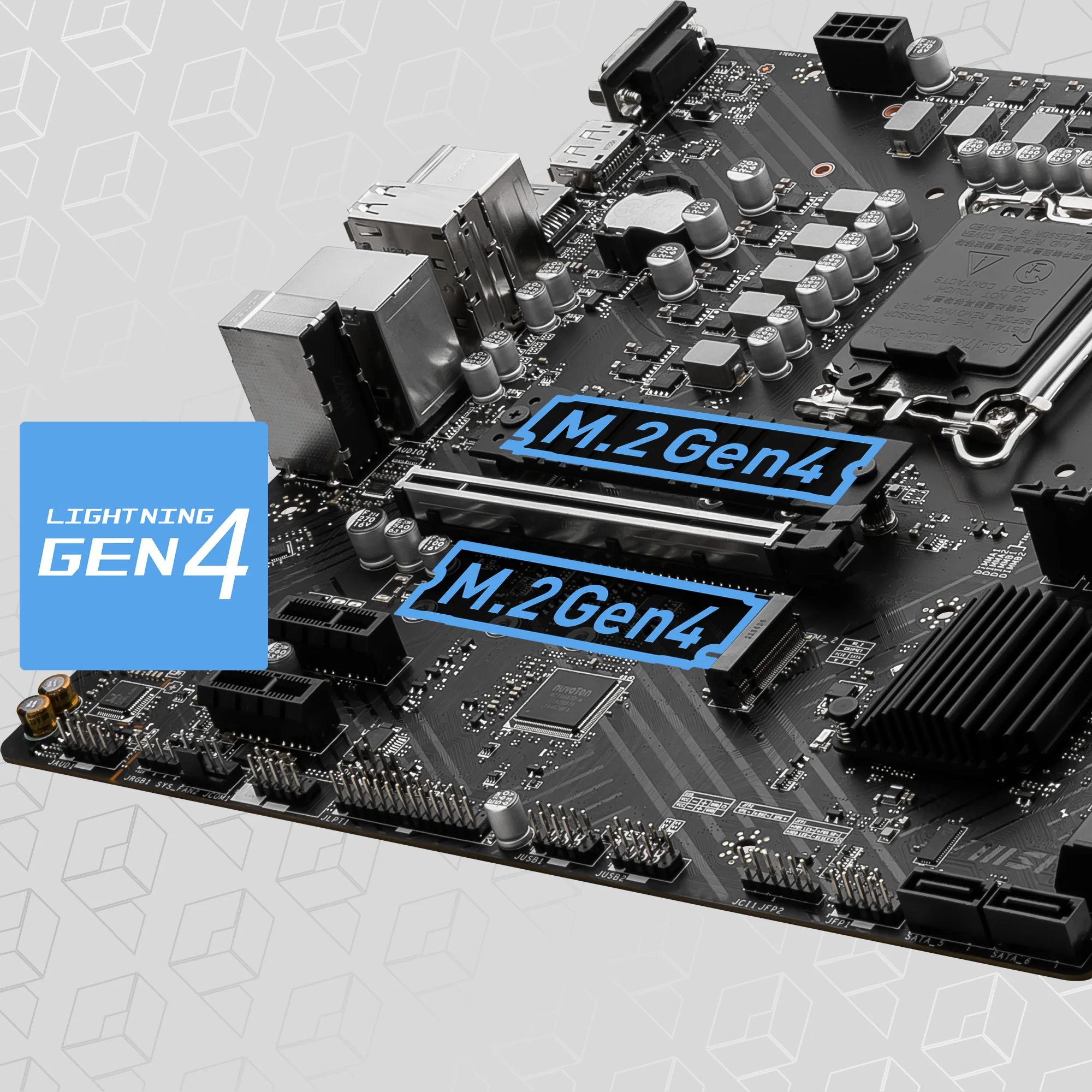 Document Gen4 M.2 Konnekt�rleri PRO B760M-P DDR4 anakart MSI'�n Gen4 M.2 slotlar� ile gel